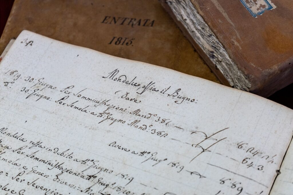 handgeschreven grootboek uit 1816