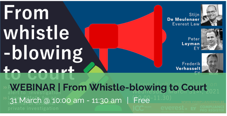 Gratis webinar over Whistle blowing en Privaat fraudeonderzoek